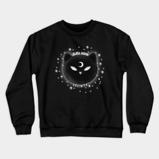 Black cat black moon society Crewneck Sweatshirt